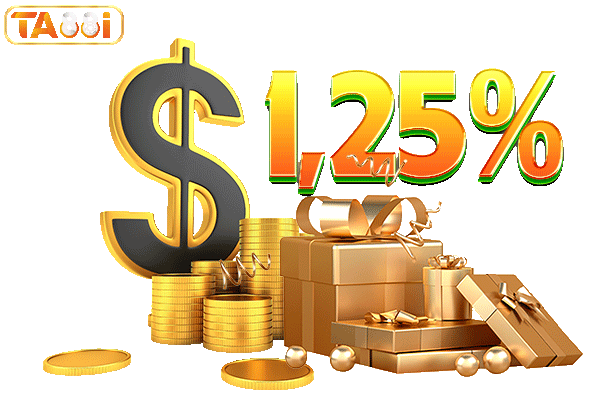 hoàn trả cược 1.25%